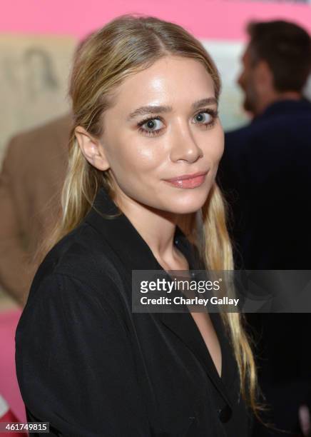 Actress Ashley Olsen attends Diane Von Furstenberg's Journey of A Dress Exhibition Opening Celebration at May Company Building at LACMA West on...