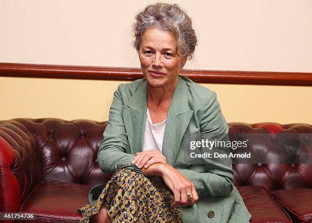 Sarah Peirse arrives at the 2015 Sydney Theatre Awards at Paddington RSL on January 19, 2015 in Sydney, Australia.