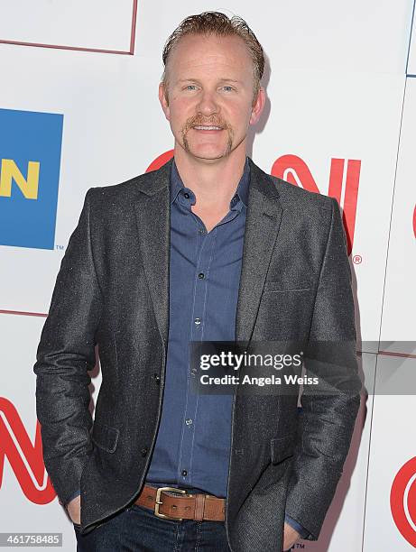 S Morgan Spurlock attends the CNN Worldwide All-Star 2014 Winter TCA Party at Langham Hotel on January 10, 2014 in Pasadena, California.