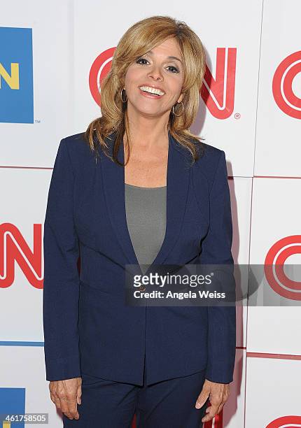 S Jane Velez-Mitchell attends the CNN Worldwide All-Star 2014 Winter TCA Party at Langham Hotel on January 10, 2014 in Pasadena, California.