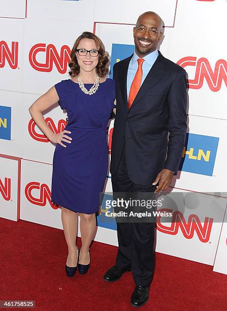 S S.E. Cupp and Van Jones attend the CNN Worldwide All-Star 2014 Winter TCA Party at Langham Hotel on January 10, 2014 in Pasadena, California.