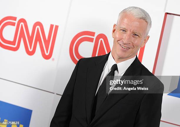 News anchor Anderson Cooper attends the CNN Worldwide All-Star 2014 Winter TCA Party at Langham Hotel on January 10, 2014 in Pasadena, California.