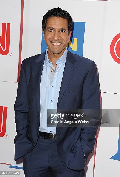 Dr. Sanjay Gupta attends the CNN Worldwide All-Star 2014 Winter TCA Party at Langham Hotel on January 10, 2014 in Pasadena, California.