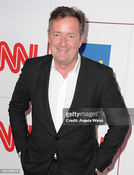 Anchor Piers Morgan attends the CNN Worldwide All-Star 2014 Winter TCA Party at Langham Hotel on January 10, 2014 in Pasadena, California.