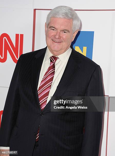 Anchor Newt Gingrich attends the CNN Worldwide All-Star 2014 Winter TCA Party at Langham Hotel on January 10, 2014 in Pasadena, California.