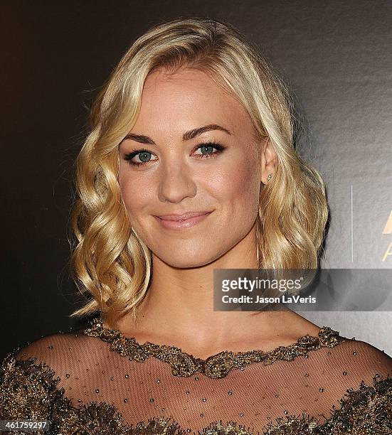 Actress Yvonne Strahovski attends the 3rd annual AACTA International Awards at Sunset Marquis Hotel & Villas on January 10, 2014 in West Hollywood,...
