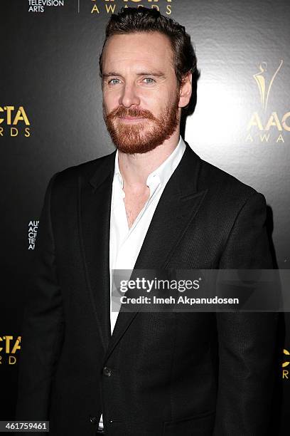 Actor Michael Fassbender attends the 3rd Annual Australian Academy International Awards at Sunset Marquis Hotel & Villas on January 10, 2014 in West...