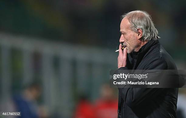 Sporting director of Roma Walter Sabatini during the Serie A match between US Citta di Palermo and AS Roma at Stadio Renzo Barbera on January 17,...