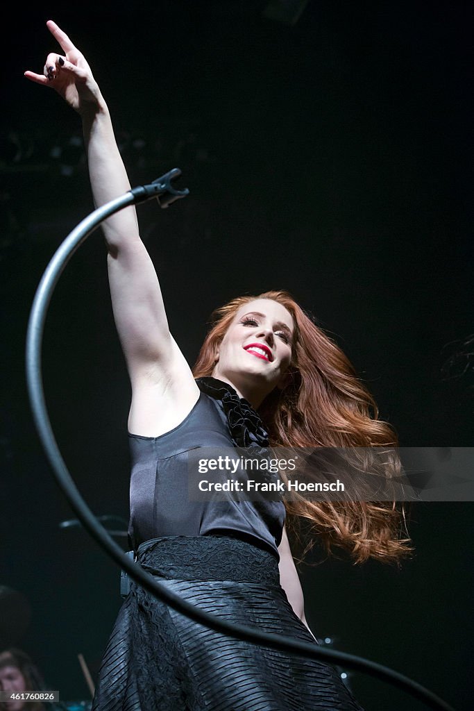 Simona Simons Singer Simone Simons of the Dutch band Epica performs live during a ...