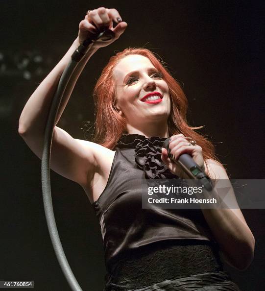 Simona Simons Singer Simone Simons of the Dutch band Epica performs live during a ...