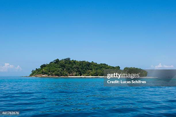 December 16: A paradise and desert island, an ideal vacation retreat part of Ko Phi Phi islands on December 16, 2010 in the Adaman Sea, Krabi...