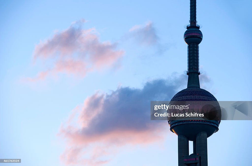 The Oriental Pearl Tower in Shanghai