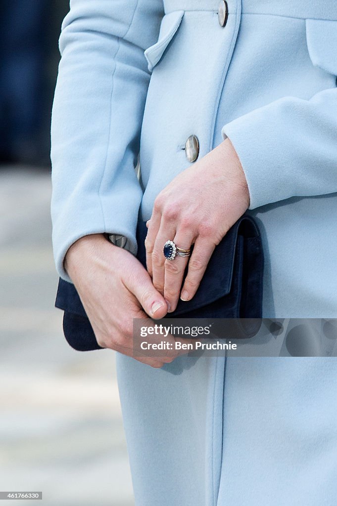 The Duchess Of Cambridge Opens The Kensington Leisure Centre And Aldridge Academy