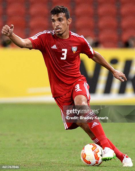 Waheed Abbas Walid Abbas of the United Arab Emirates dribbles the ball during the ...
