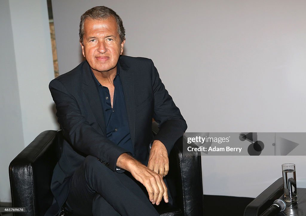 'Mario Testino: In Your Face Private View' Press Conference