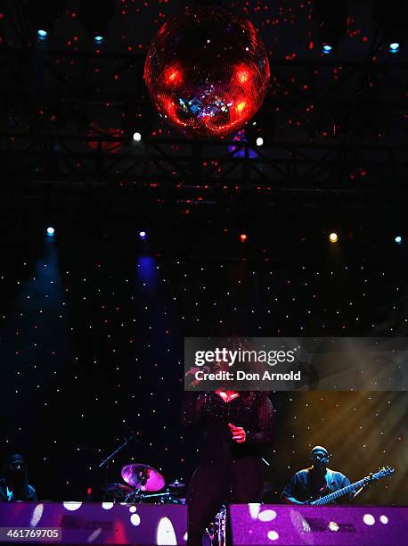 Chaka Khan performs live at Sydney Festival 2014 at The Domain on January 11, 2014 in Sydney, Australia.