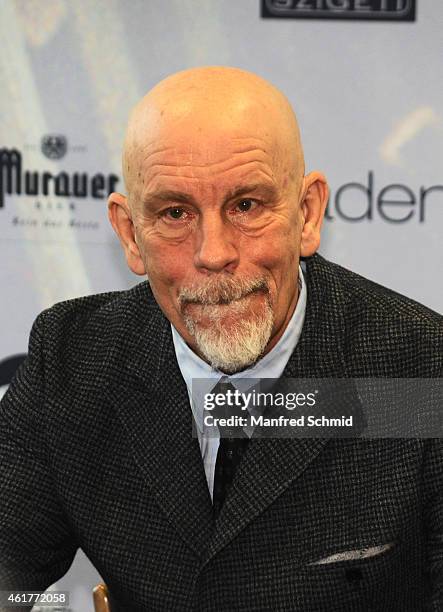 Actor John Malkovich attends the 'Casanova Variations' press conference at Ronacher Theater on January 19, 2015 in Vienna, Austria.