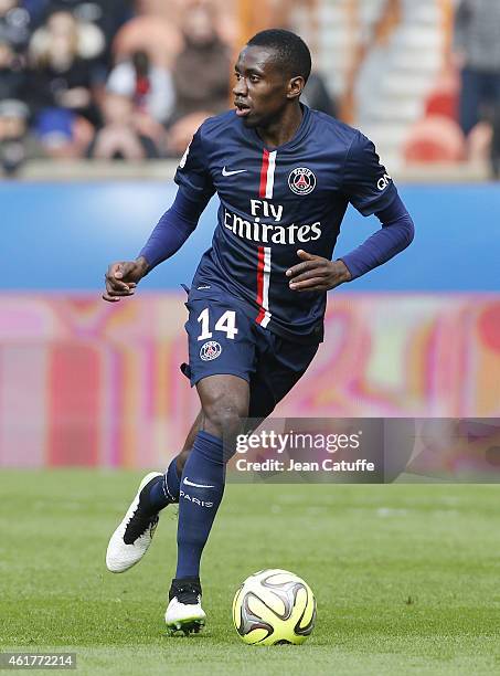 Blaise Matuidi of PSG in action during the French Ligue 1 match between Paris Saint-Germain FC and Evian Thonon Gaillard FC at Parc des Princes...