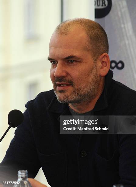Florian Boesch attends the 'Casanova Variations' press conference at Ronacher Theater on January 19, 2015 in Vienna, Austria.