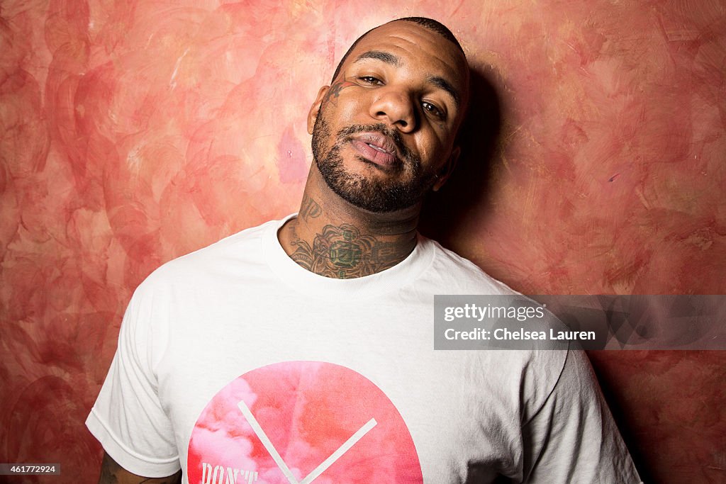The Game Rapper Slideshow Rapper The Game poses backstage at