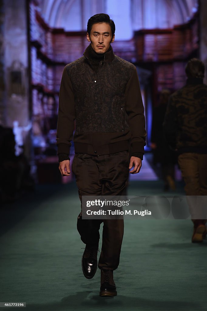 ETRO SHOW - Runway - Milan Menswear Fashion Week Fall Winter 2015/2016