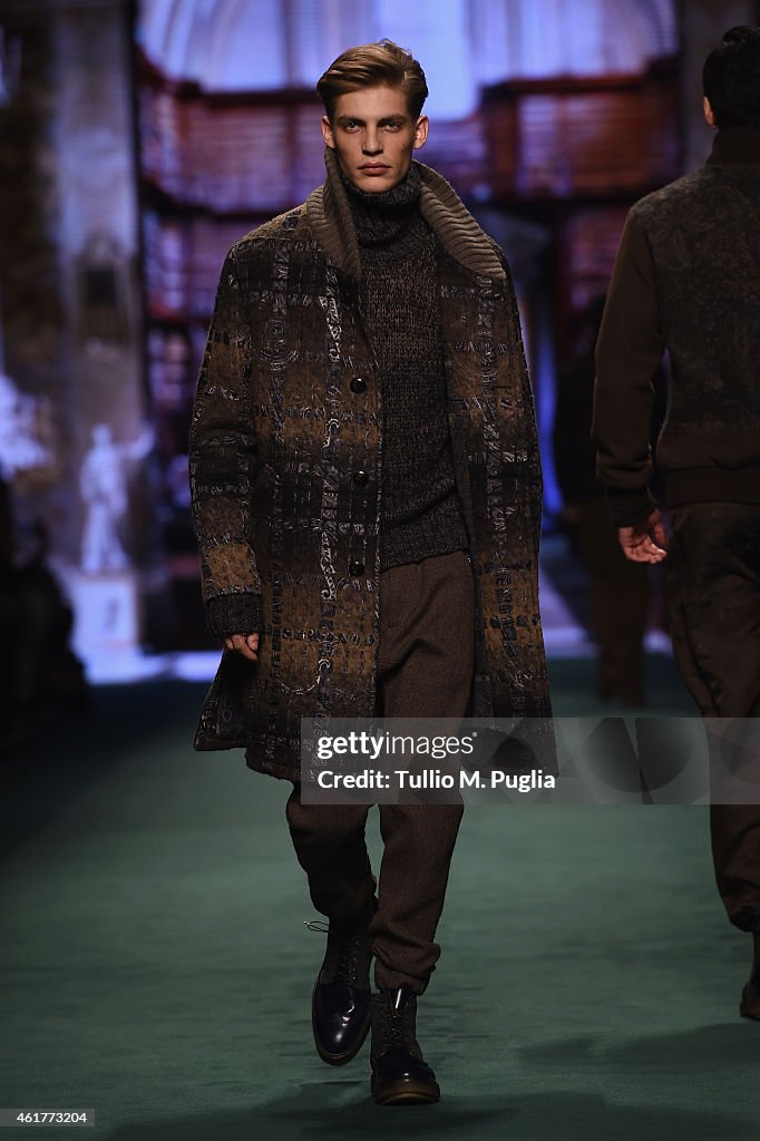 ETRO SHOW - Runway - Milan Menswear Fashion Week Fall Winter 2015/2016