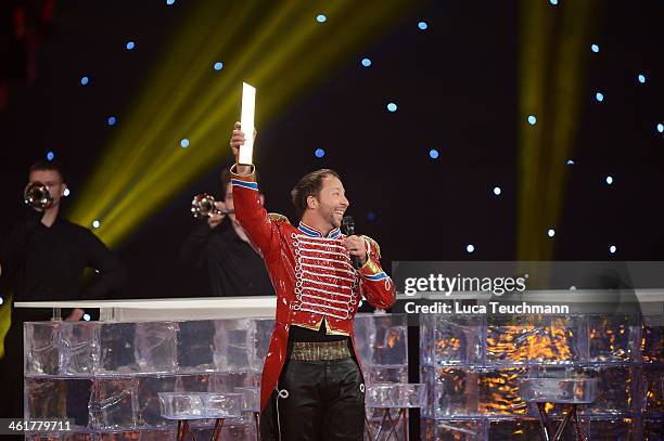 BoBo performs 'Das grosse Fest der Besten' at Velodrom on January 10, 2014 in Berlin, Germany.