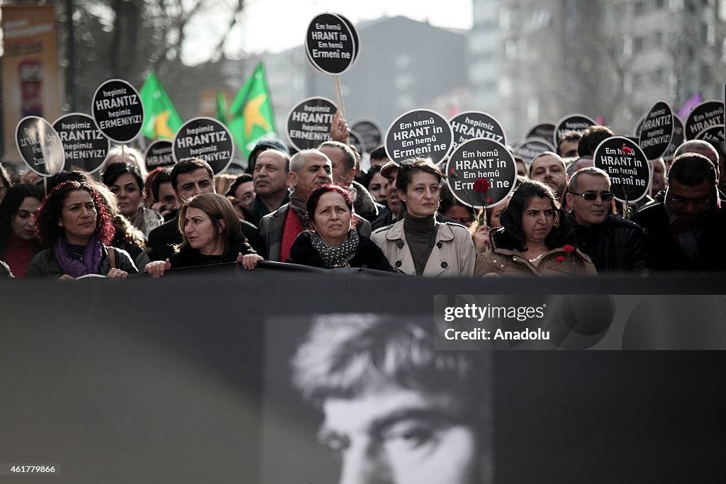 Commemoration ceremony held for Hrant Dink in Istanbul