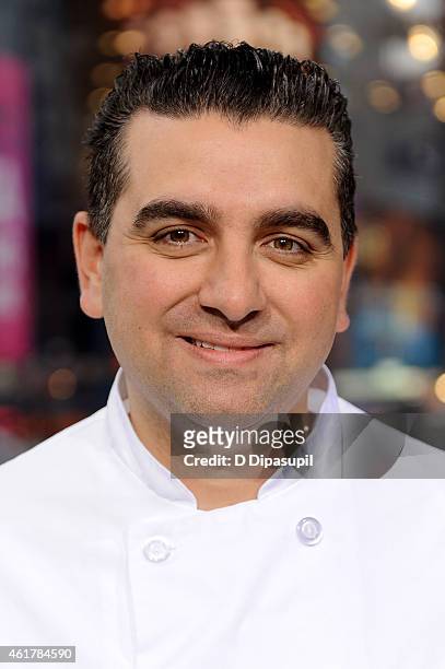 Buddy Valastro visits "Extra" at their New York studios at H&M in Times Square on January 19, 2015 in New York City.