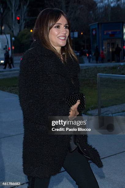 Actress Goya Toledo is seen arriving to the 29th Goya awards nominated party at 'Teatros del Canal' on January 19, 2015 in Madrid, Spain.