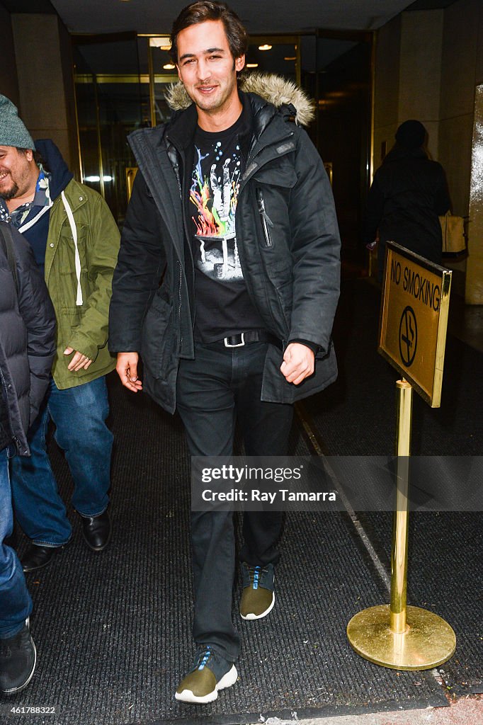 Celebrity Sightings In New York City - January 19, 2015