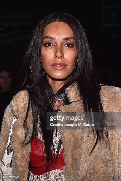 Lea T attends Marcelo Burlon County of Milan during Milan Menswear Fashion Week Fall Winter 2015/2016 on January 19, 2015 in Milan, Italy.