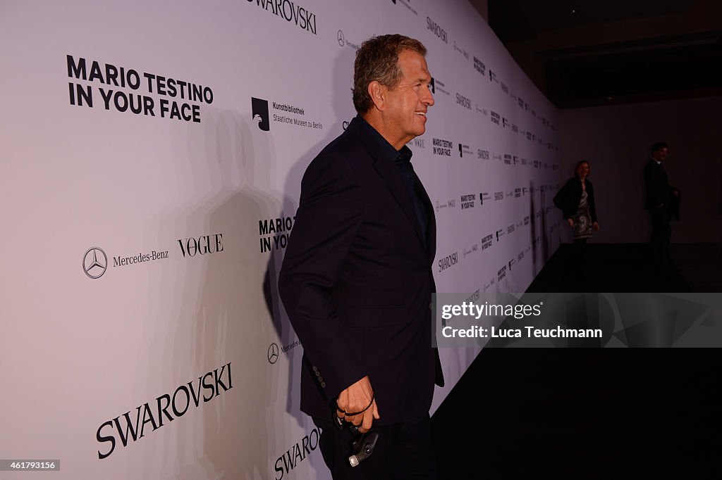 'Mario Testino: In Your Face Private View' Vernissage