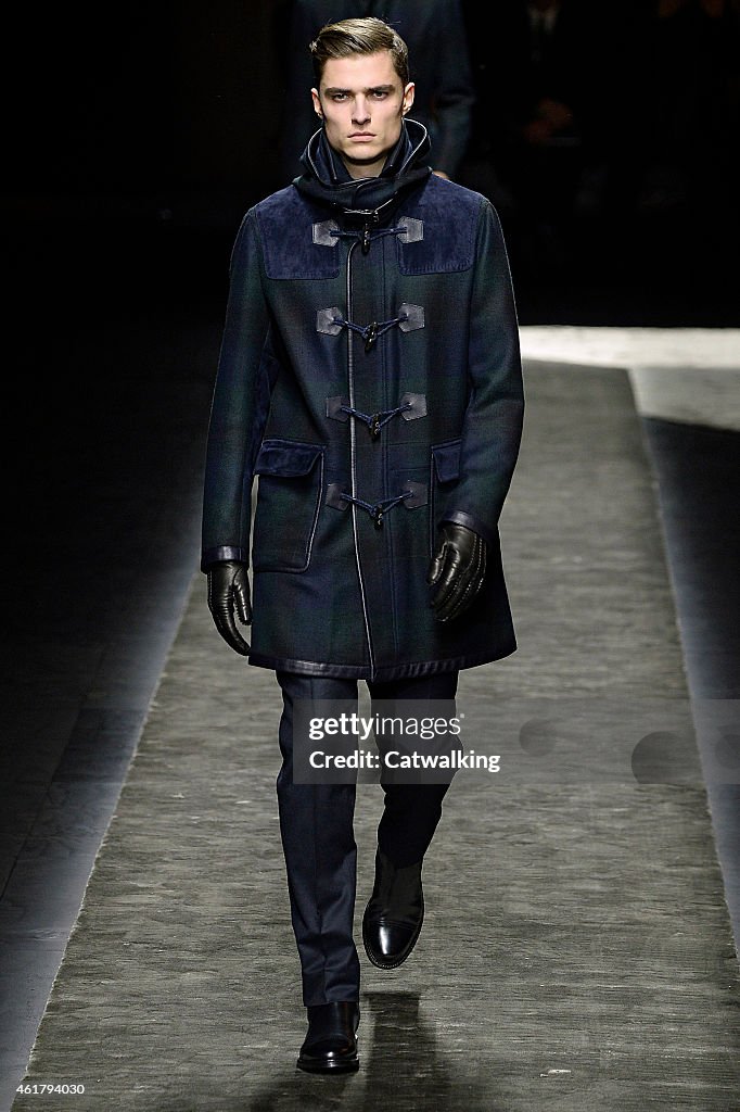 Brioni - Mens Fall 2015 Runway - Milan Menswear Fashion Week