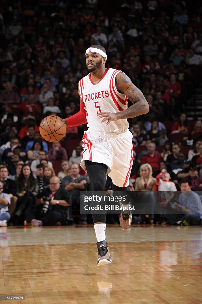 Josh Smith Rockets Tenure Josh Smith of the Houston Rockets handles the ball against the... News ...