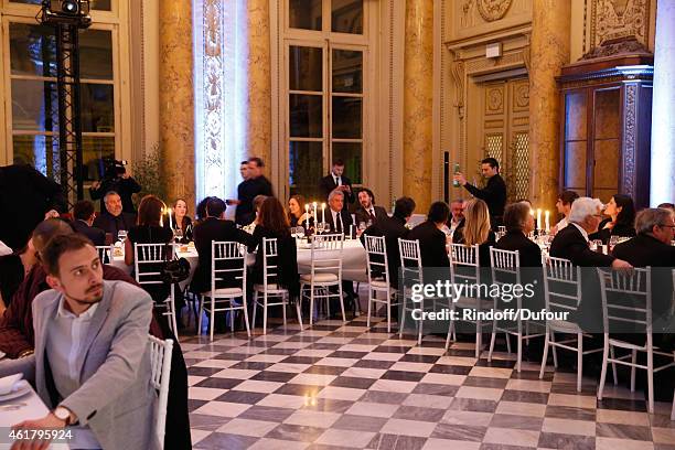 Illustration view during Luc Besson receives the First 'Gold Medal of the Academy of Arts and Techniques of Cinema'. Held at Monnaie De Paris on...