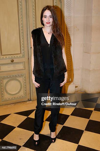 Actress Marie Gillain attends Luc Besson receives the First 'Gold Medal of the Academy of Arts and Techniques of Cinema'. Held at Monnaie De Paris on...