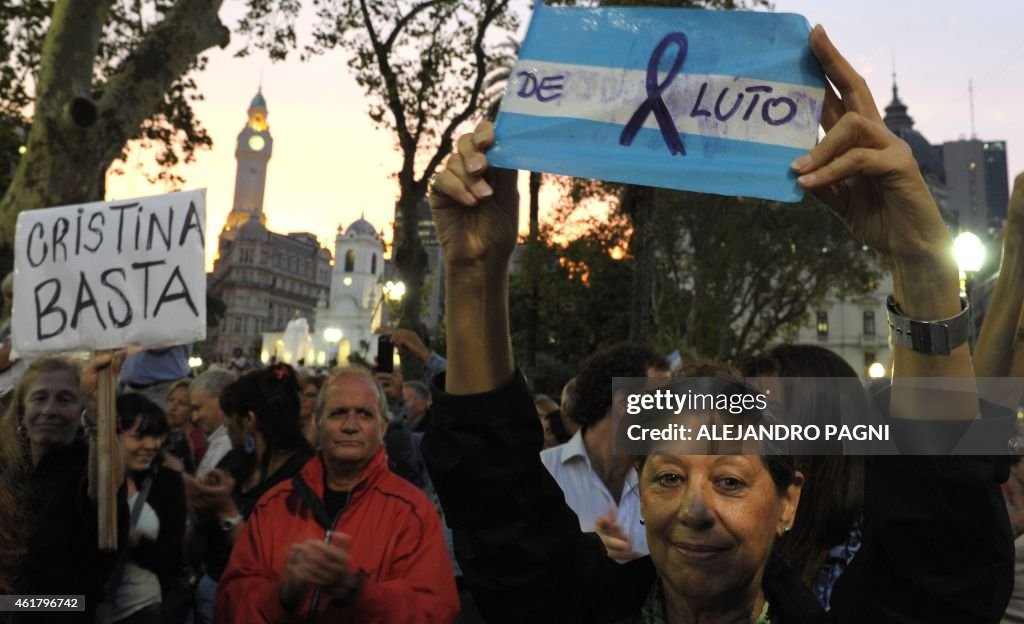 ARGENTINA-ISRAEL-IRAN-AMIA-ATTACK-PROSECUTOR-NISMAN-DEMO