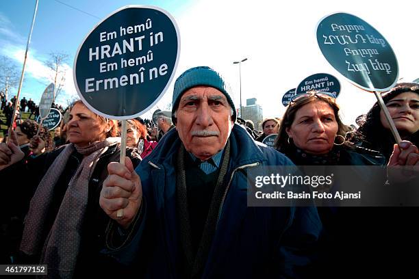 Hundreds of people walked for Hrant Dink. He was memorized by hundreds of people walking in front of his newspaper for his 8th year of being...