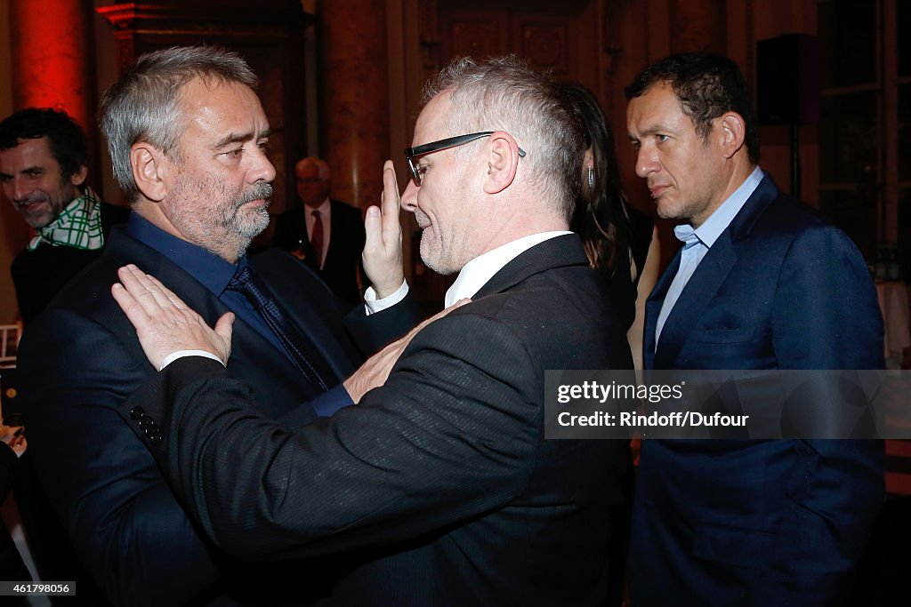 Luc Besson Receives The First 'Gold Medal Of The Academy Of Arts And Techniques of Cinema' At Monnaie De Paris