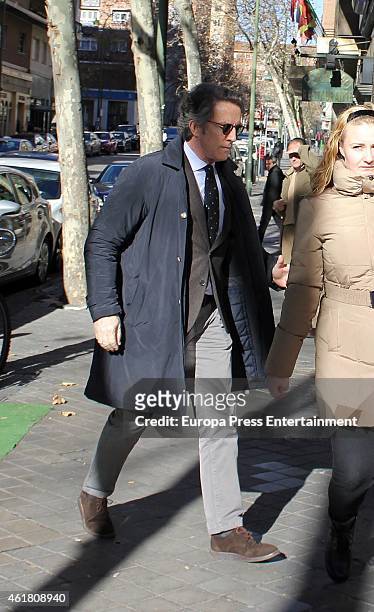 Duchess of Alba's widower, Alfonso Diez is seen on January 19, 2015 in Madrid, Spain.