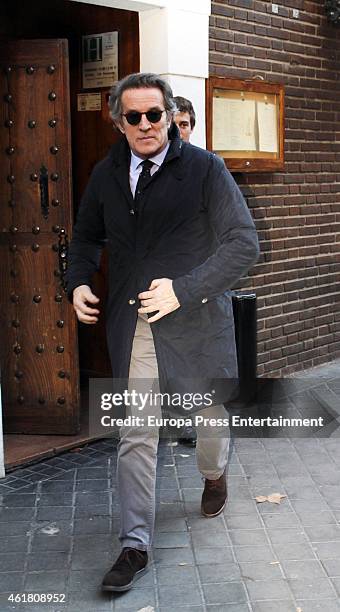 Duchess of Alba's widower, Alfonso Diez is seen on January 19, 2015 in Madrid, Spain.