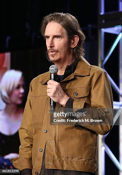 Actor/Writer/Producer Ray McKinnon speaks onstage during the 'Sundance Channel - Rectify' panel discussion at the AMC/Sundance portion of the 2014...