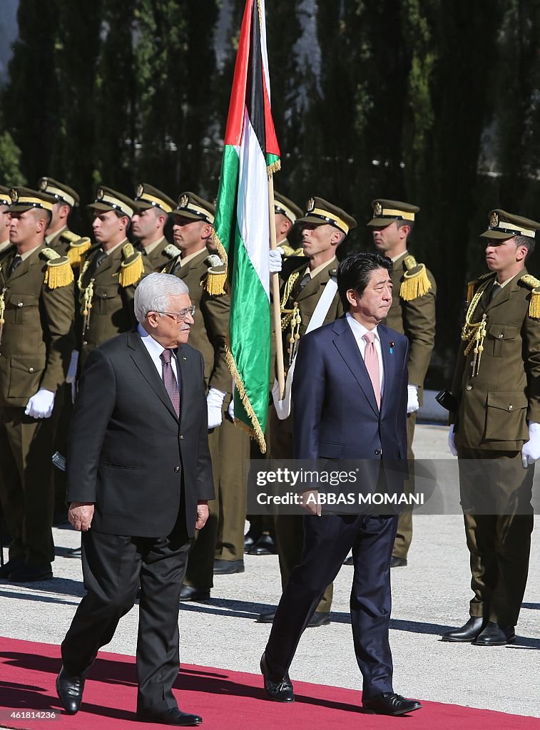 PALESTINIAN-ISRAEL-JAPAN-DIPLOMACY-ABE