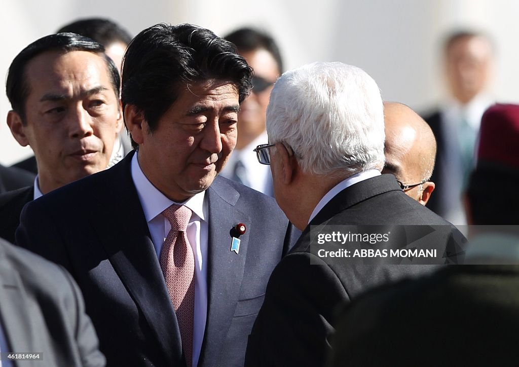 PALESTINIAN-ISRAEL-JAPAN-DIPLOMACY-ABE