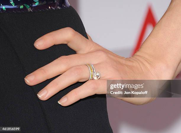 Actress Amy Adams arrives at the 14th Annual AFI Awards at Four Seasons Hotel Los Angeles at Beverly Hills on January 10, 2014 in Beverly Hills,...