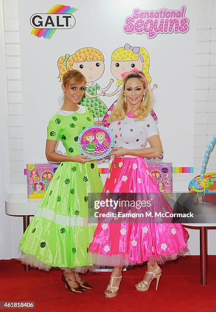 Aliona Vilani and Kristina Rihanoff Launch Galt Toy's Dazzling Dancers Sensational Sequins craft kit at Toy Fair, Kensington Olympia on January 20,...