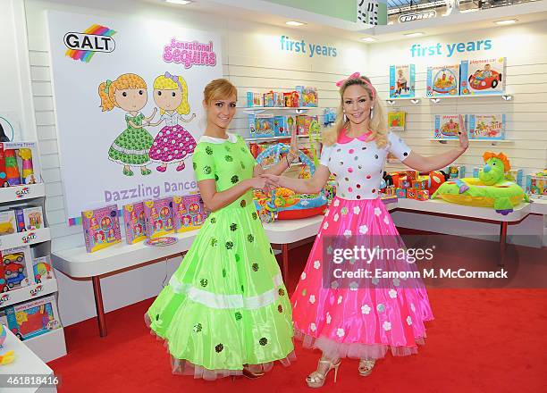 Aliona Vilani and Kristina Rihanoff Launch Galt Toy's Dazzling Dancers Sensational Sequins craft kit at Toy Fair, Kensington Olympia on January 20,...