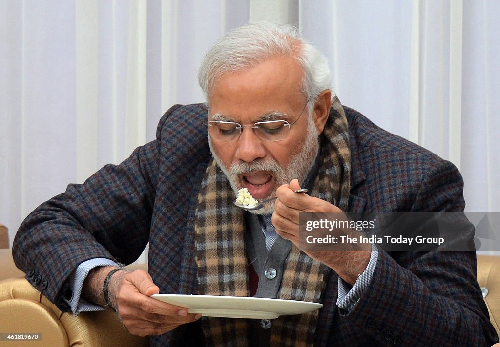 'Modi celebrating 'Makar Sankranti'