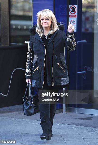 Bonnie Tyler sighting at Global House on January 20, 2015 in London, England.